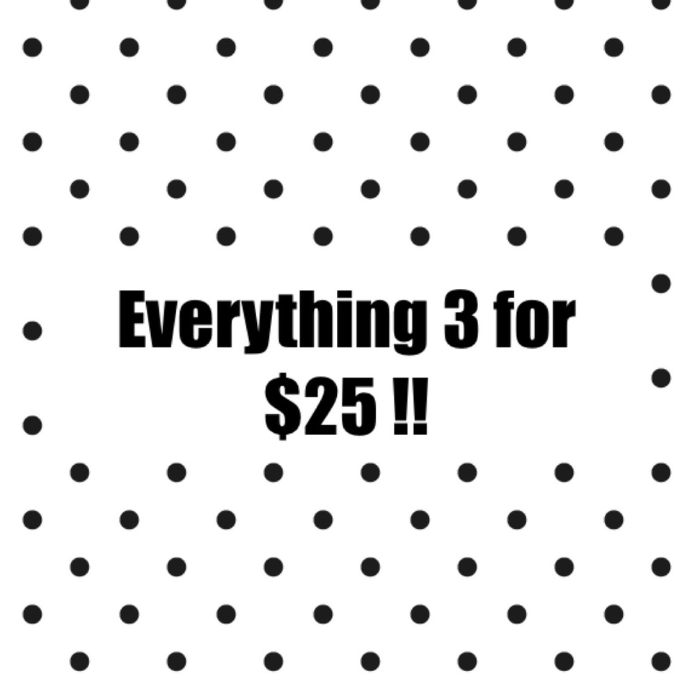 Everything in this closet is 3 for $25